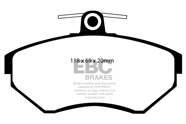 Brake Pad Set, disc brake (DP1113)