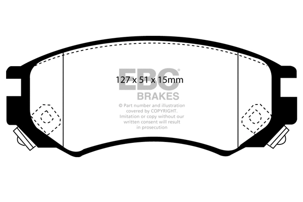 Brake Pad Set, disc brake (DP1101)