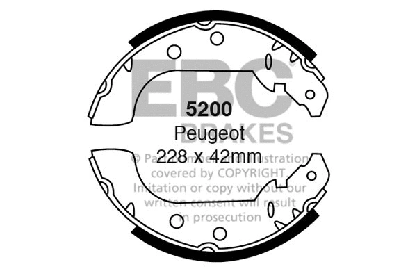 Brake Shoe Set (5200)