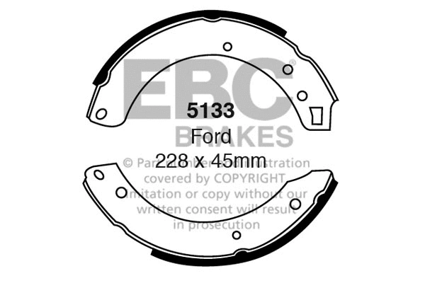 Brake Shoe Set (5133)