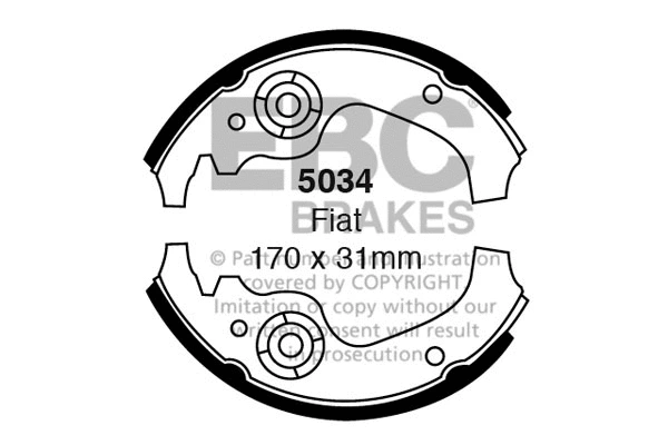 Brake Shoe Set (5034)