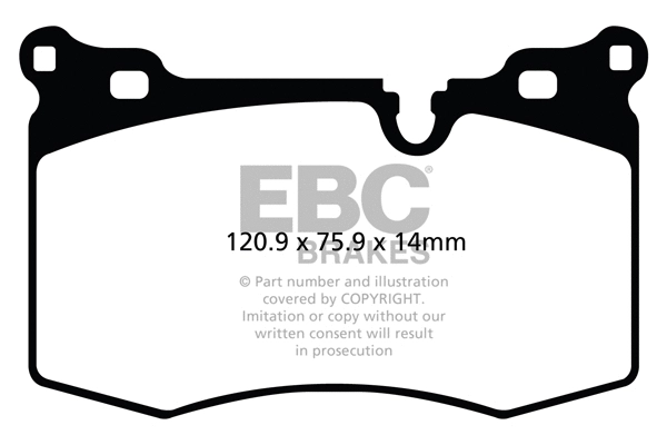 Brake Pad Set, disc brake (DP21854)