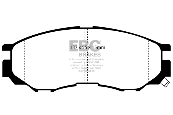 Brake Pad Set, disc brake (DP1124)