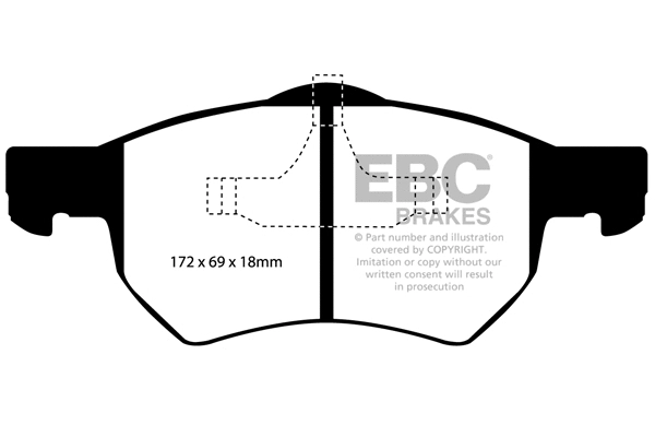 Brake Pad Set, disc brake (DP61427)