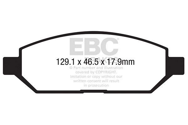 Brake Pad Set, disc brake (DPX2292)