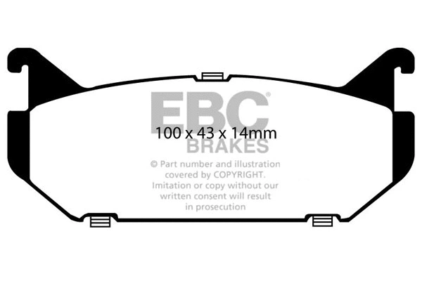Brake Pad Set, disc brake (DP2972)