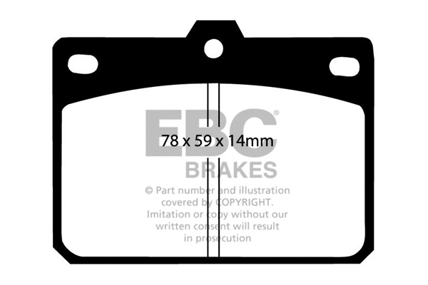 Brake Pad Set, disc brake (DP196)
