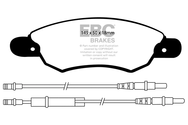 Brake Pad Set, disc brake (DP1370)