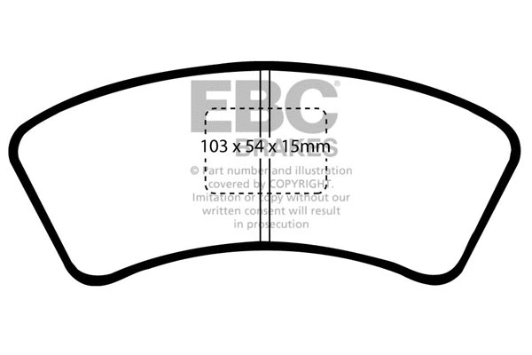 Brake Pad Set, disc brake (DP640)