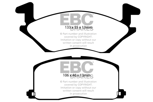Brake Pad Set, disc brake (DP879)