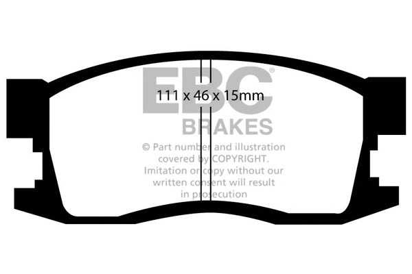 Brake Pad Set, disc brake (DP1034)