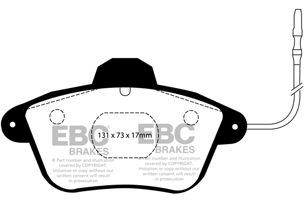 Brake Pad Set, disc brake (DP882)