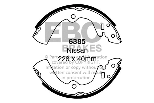 Brake Shoe Set (6385)