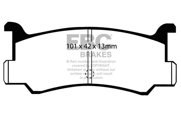 Brake Pad Set, disc brake (DP673)