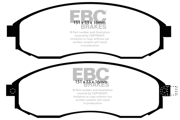 Brake Pad Set, disc brake (DP61489)