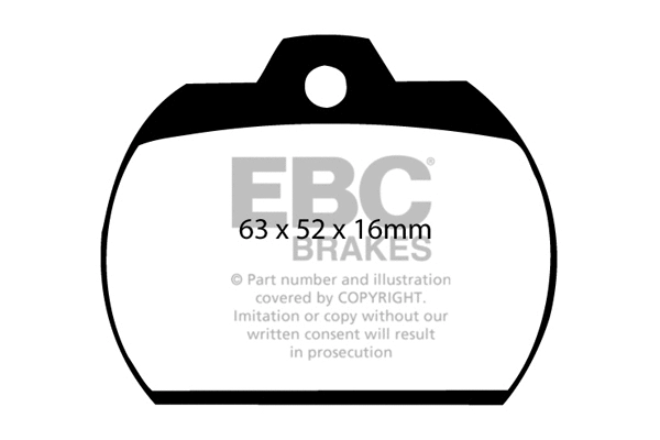 Brake Pad Set, disc brake (DP184)
