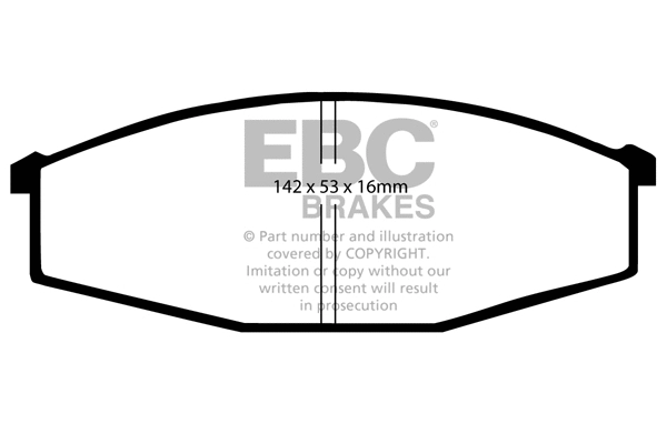 Brake Pad Set, disc brake (DP641)