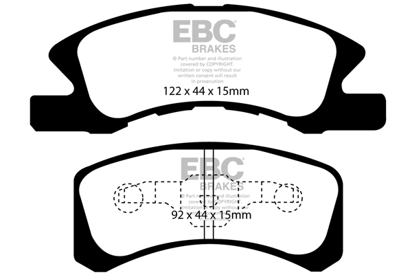 Brake Pad Set, disc brake (DP1915)