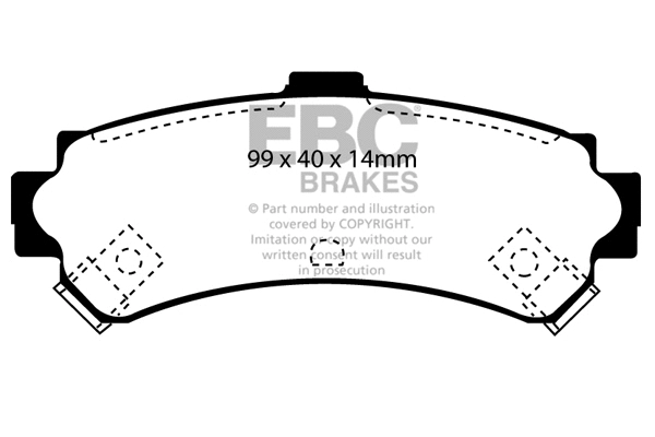 Brake Pad Set, disc brake (DP1067)