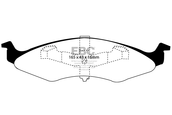 Brake Pad Set, disc brake (DP1202)