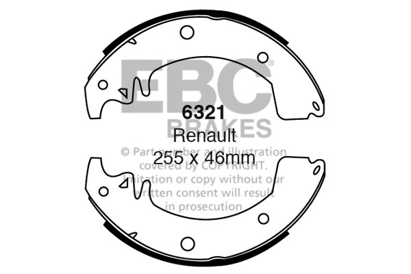 Brake Shoe Set (6321)