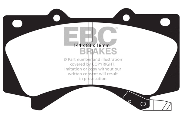 Brake Pad Set, disc brake (DP1815)