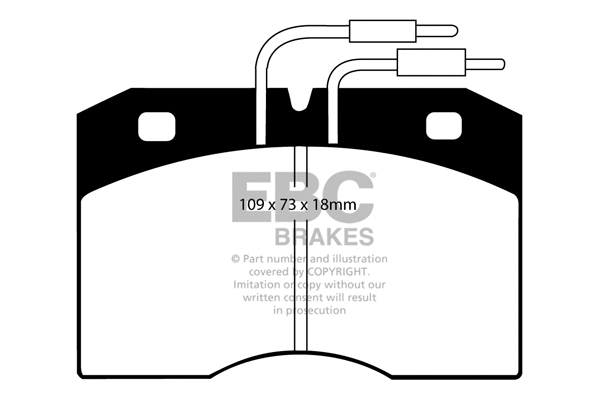 Brake Pad Set, disc brake (DP510)