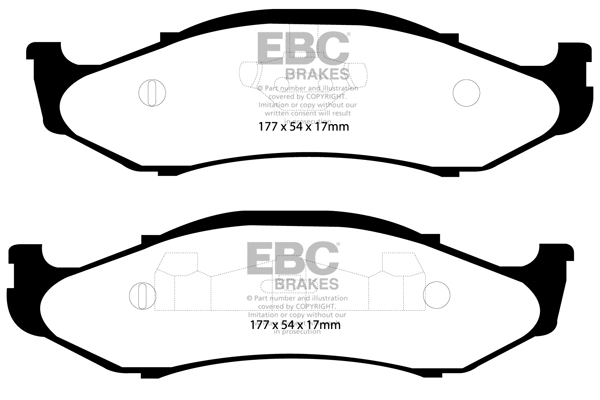 Brake Pad Set, disc brake (DP41255R)