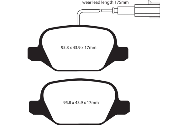 Brake Pad Set, disc brake (DP1430/2)