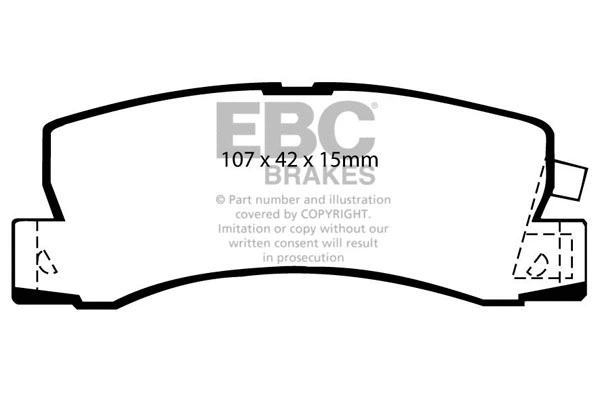 Brake Pad Set, disc brake (DP2628)