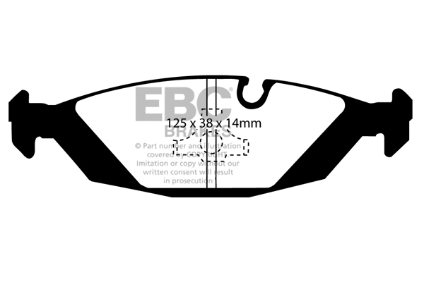Brake Pad Set, disc brake (DP447/2)
