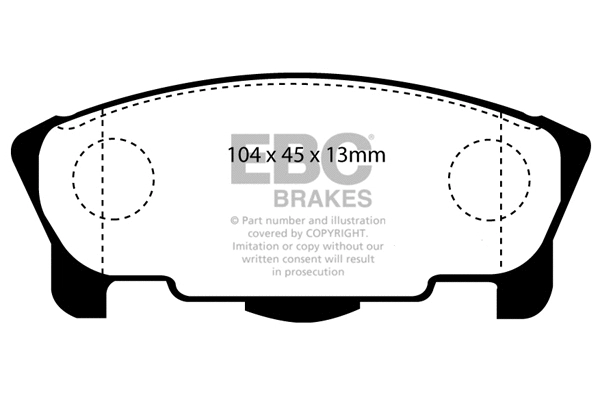 Brake Pad Set, disc brake (DP1120)