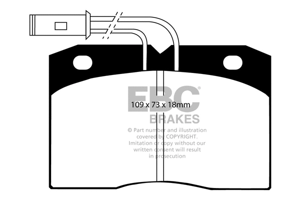 Brake Pad Set, disc brake (DP702)