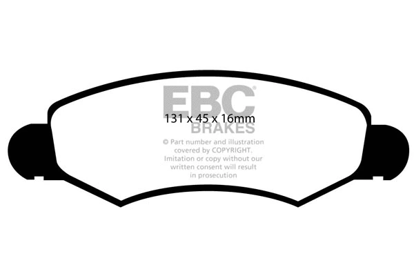Brake Pad Set, disc brake (DP1598)