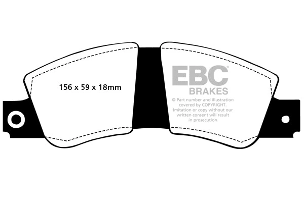 Brake Pad Set, disc brake (DP267)