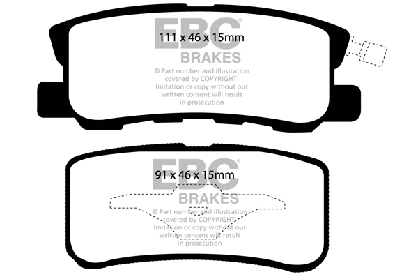 Brake Pad Set, disc brake (DP1407)