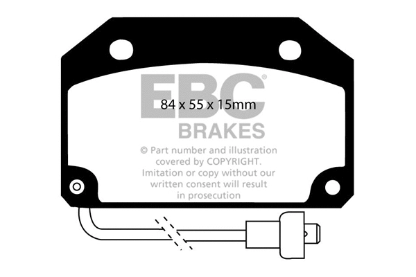 Brake Pad Set, disc brake (DP332)