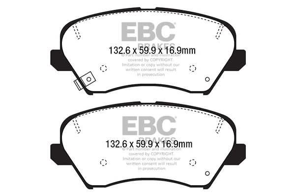 Brake Pad Set, disc brake (DPX2232)