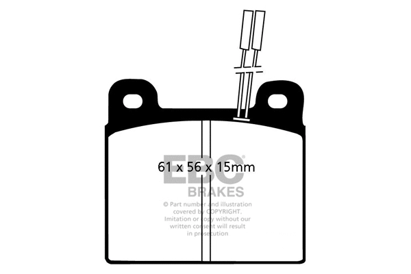 Brake Pad Set, disc brake (DP507)