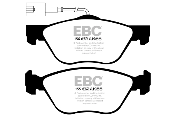 Brake Pad Set, disc brake (DP1571)