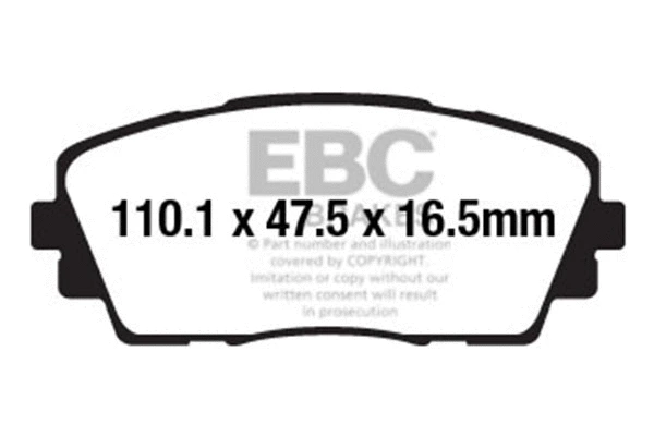 Brake Pad Set, disc brake (DPX2163)