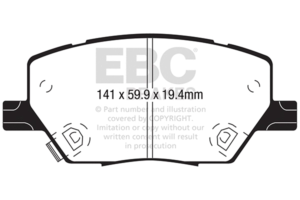 Brake Pad Set, disc brake (DP22239)