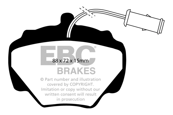 Brake Pad Set, disc brake (DP4663R)