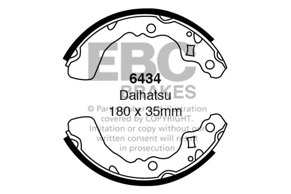 Brake Shoe Set (6434)