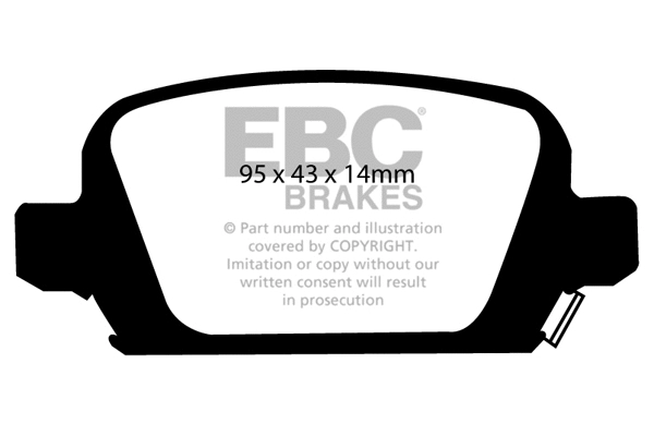 Brake Pad Set, disc brake (DP1410)