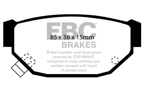 Brake Pad Set, disc brake (DP674)