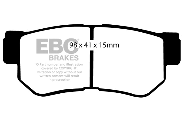 Brake Pad Set, disc brake (DP1392)