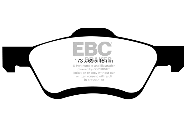 Brake Pad Set, disc brake (DP1709)