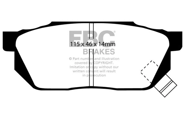 Brake Pad Set, disc brake (DP2570)