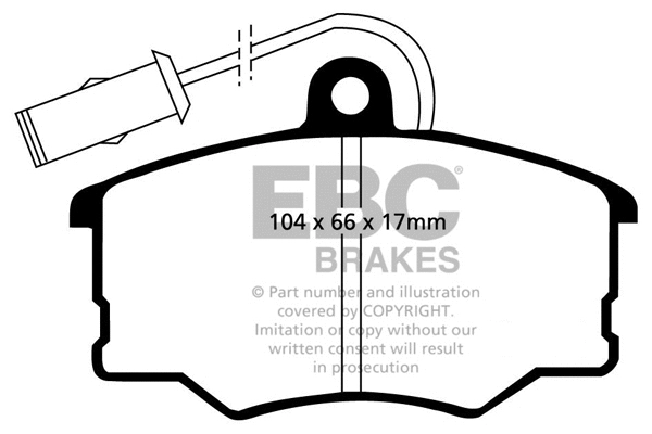 Brake Pad Set, disc brake (DP616/2)